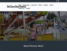 Tablet Screenshot of mcclearybearfestival.org